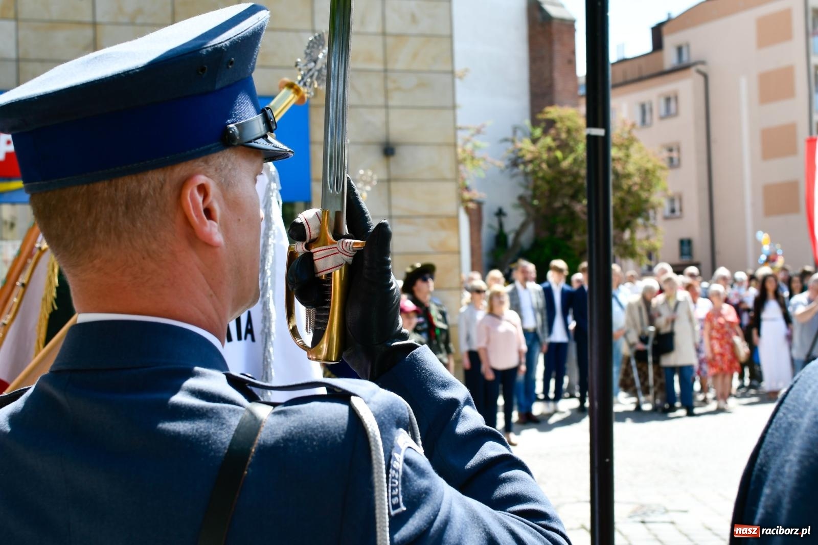 Zdjęcie w galerii na portalu naszraciborz.pl: Święto Narodowe Trzeciego Maja. Obchody w Raciborzu [FOTO i WIDEO] wiadomości z regionu