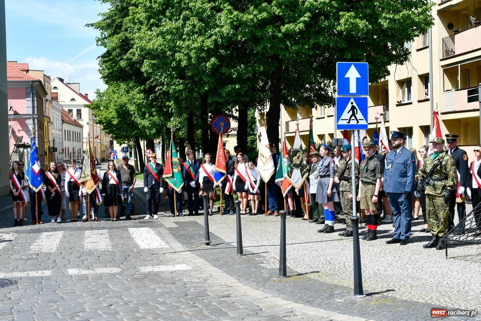 Zdjęcie w galerii na portalu naszraciborz.pl: Święto Narodowe Trzeciego Maja. Obchody w Raciborzu [FOTO i WIDEO] wiadomości z regionu