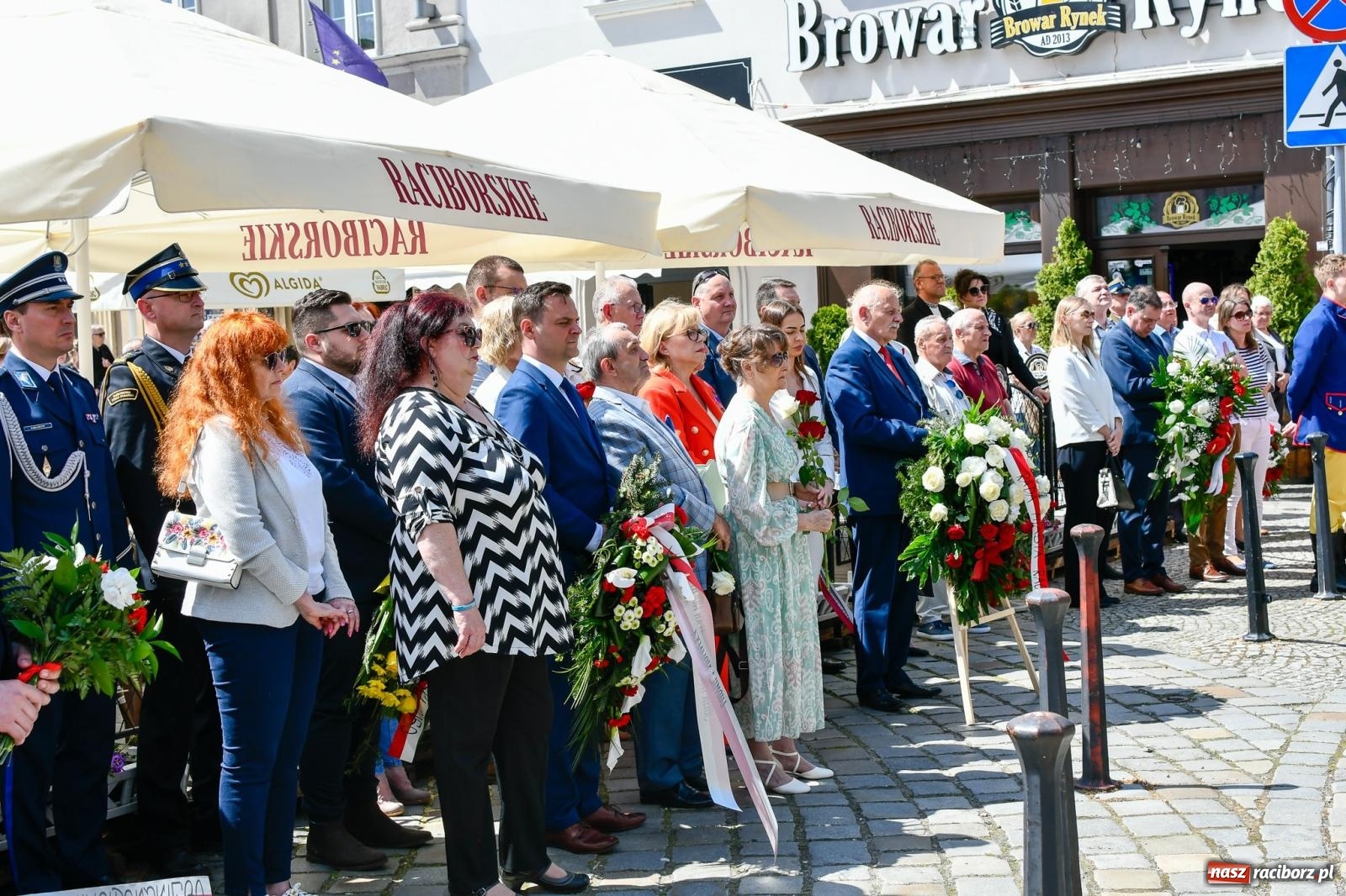 Zdjęcie w galerii na portalu naszraciborz.pl: Święto Narodowe Trzeciego Maja. Obchody w Raciborzu [FOTO i WIDEO] wiadomości z regionu