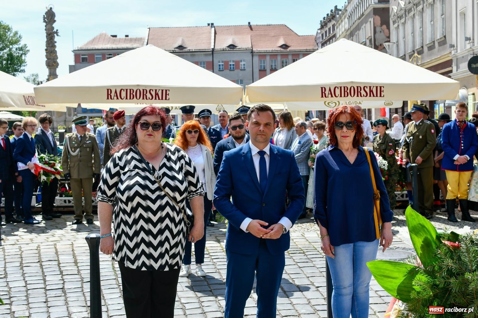 Zdjęcie w galerii na portalu naszraciborz.pl: Święto Narodowe Trzeciego Maja. Obchody w Raciborzu [FOTO i WIDEO] wiadomości z regionu