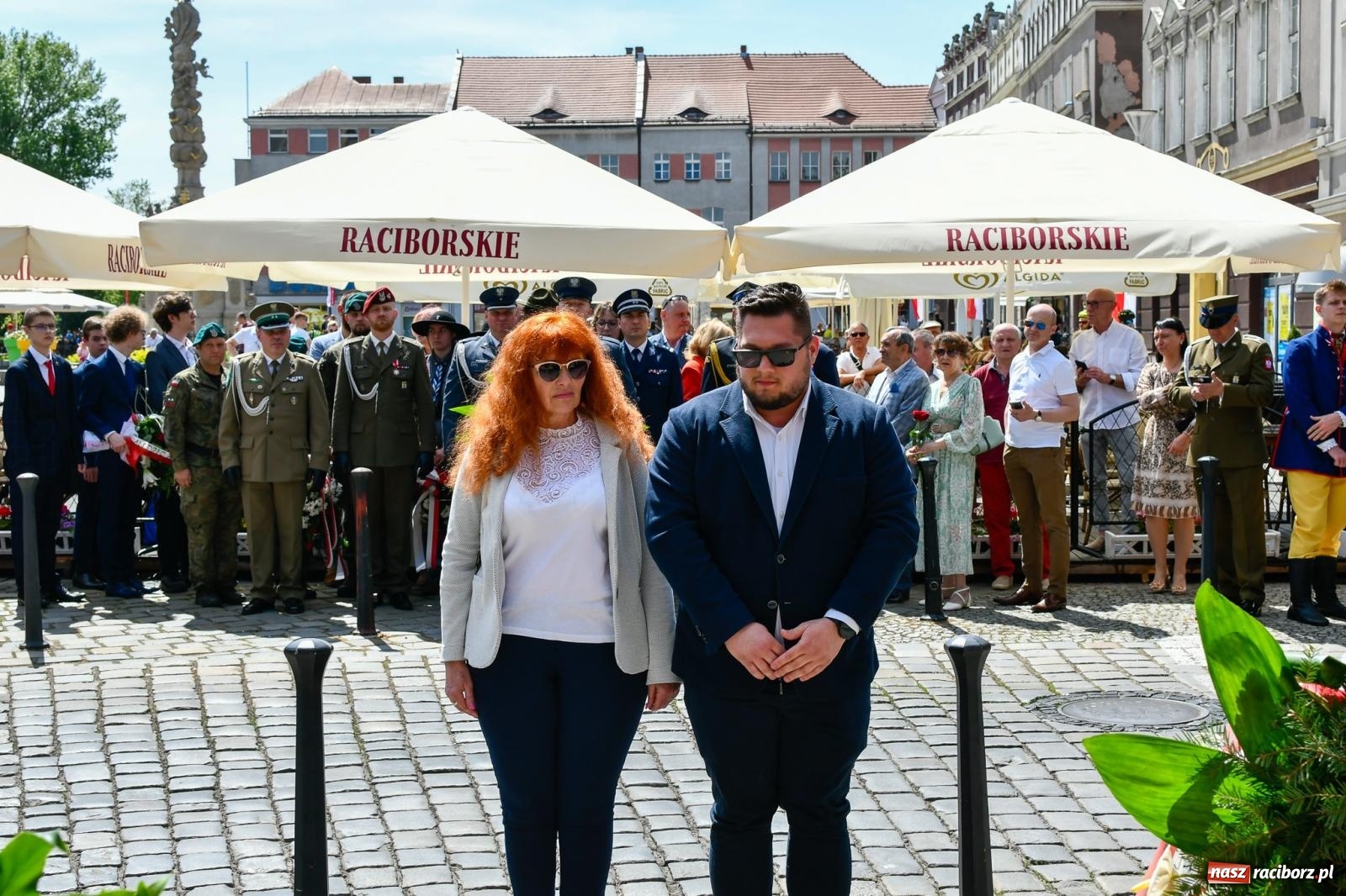 Zdjęcie w galerii na portalu naszraciborz.pl: Święto Narodowe Trzeciego Maja. Obchody w Raciborzu [FOTO i WIDEO] wiadomości z regionu