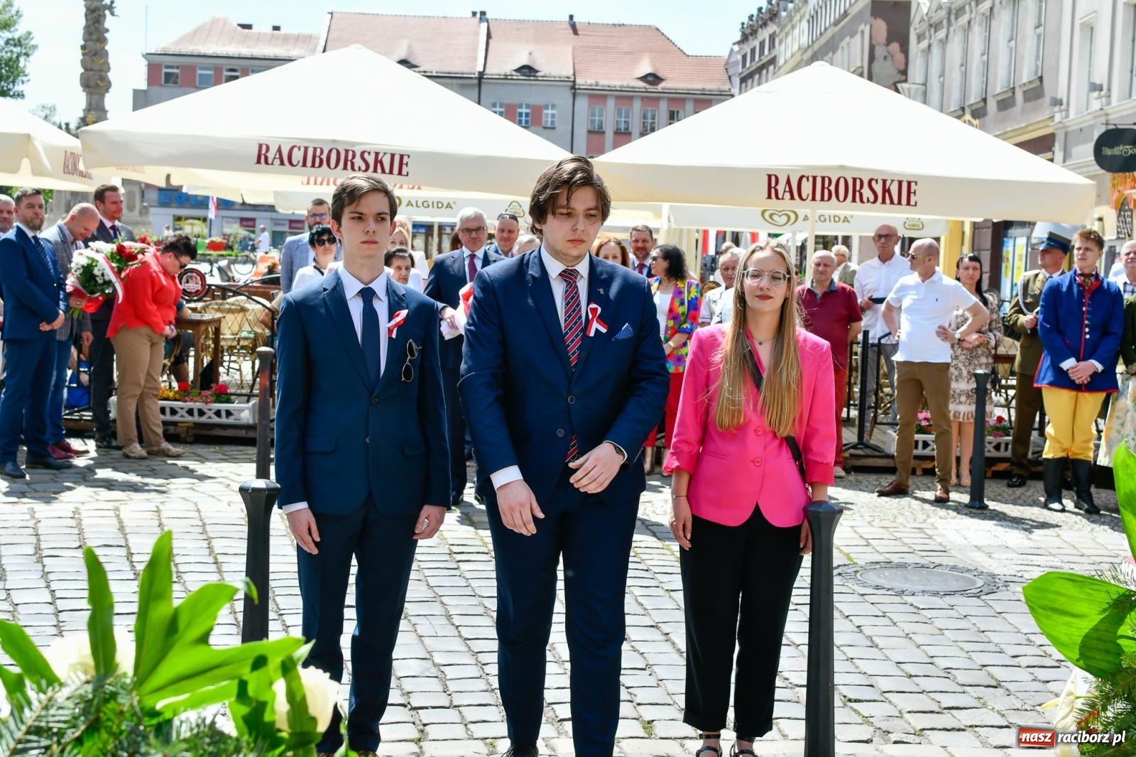 Zdjęcie w galerii na portalu naszraciborz.pl: Święto Narodowe Trzeciego Maja. Obchody w Raciborzu [FOTO i WIDEO] wiadomości z regionu