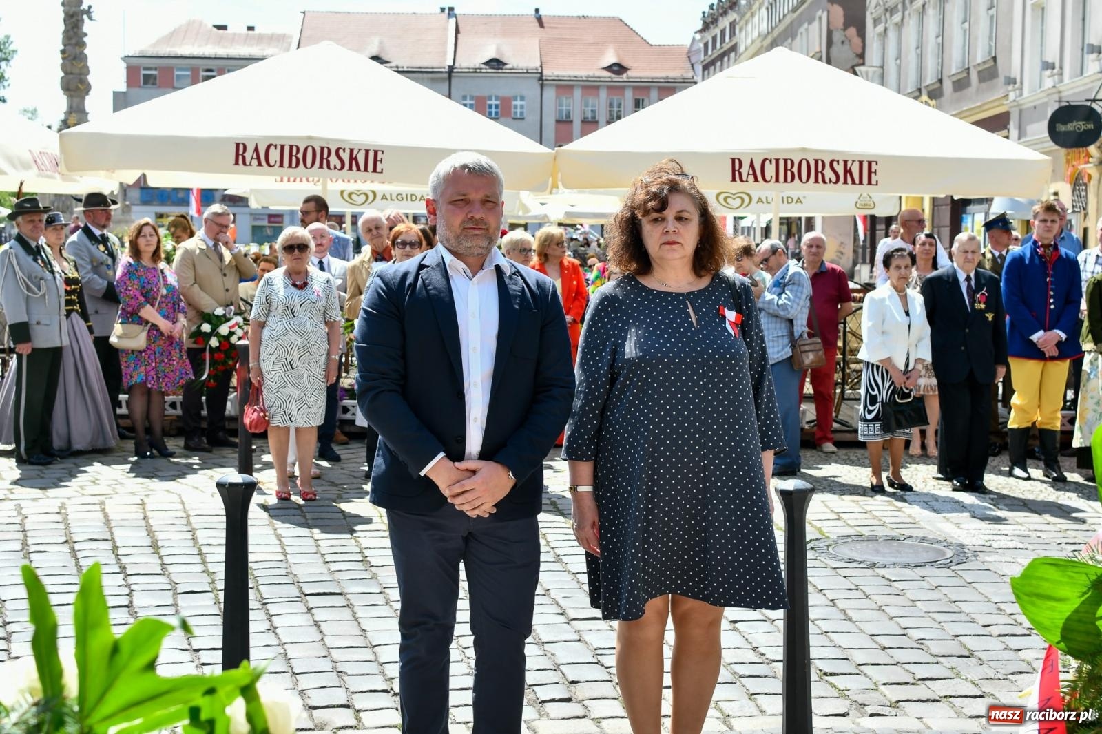 Zdjęcie w galerii na portalu naszraciborz.pl: Święto Narodowe Trzeciego Maja. Obchody w Raciborzu [FOTO i WIDEO] wiadomości z regionu