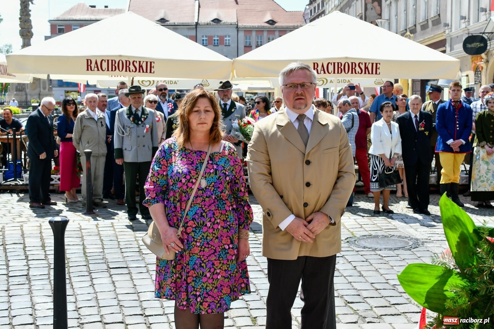 Zdjęcie w galerii na portalu naszraciborz.pl: Święto Narodowe Trzeciego Maja. Obchody w Raciborzu [FOTO i WIDEO] wiadomości z regionu