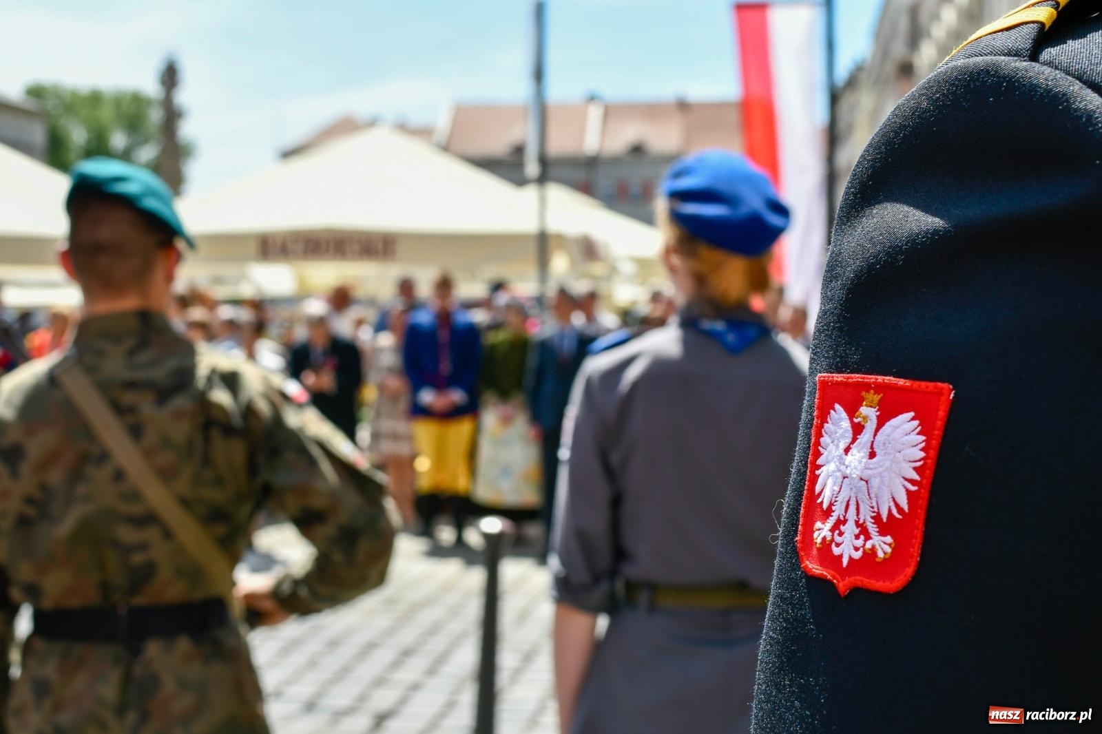 Zdjęcie w galerii na portalu naszraciborz.pl: Święto Narodowe Trzeciego Maja. Obchody w Raciborzu [FOTO i WIDEO] wiadomości z regionu