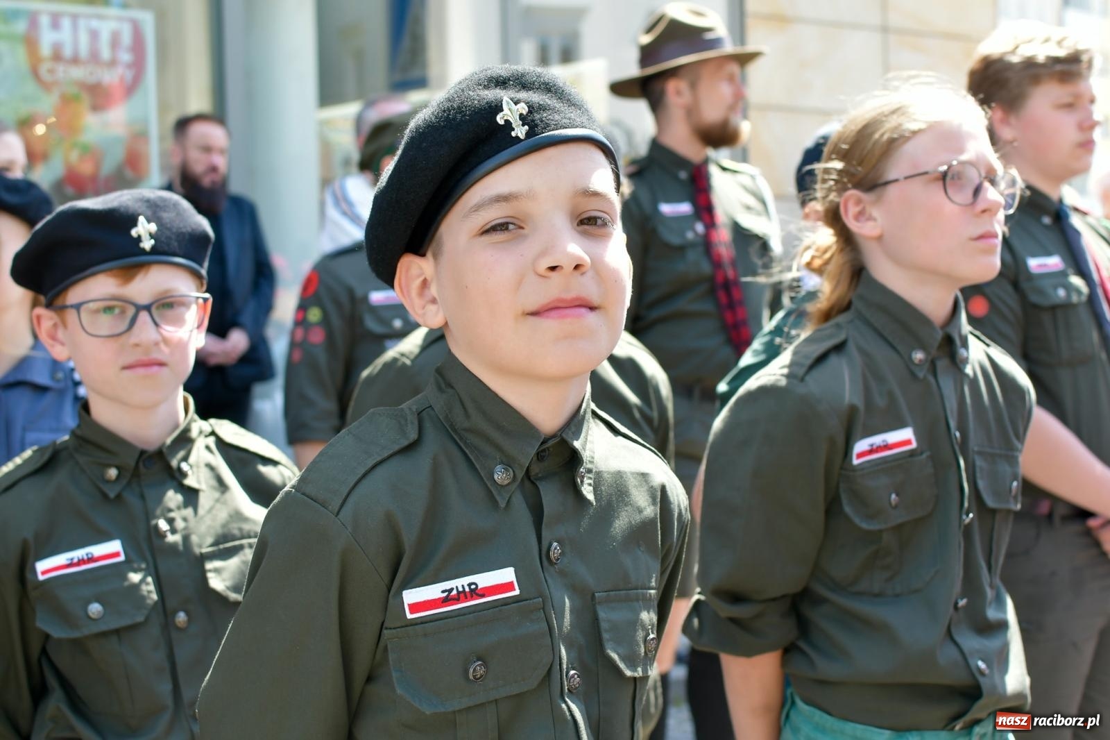 Zdjęcie w galerii na portalu naszraciborz.pl: Święto Narodowe Trzeciego Maja. Obchody w Raciborzu [FOTO i WIDEO] wiadomości z regionu