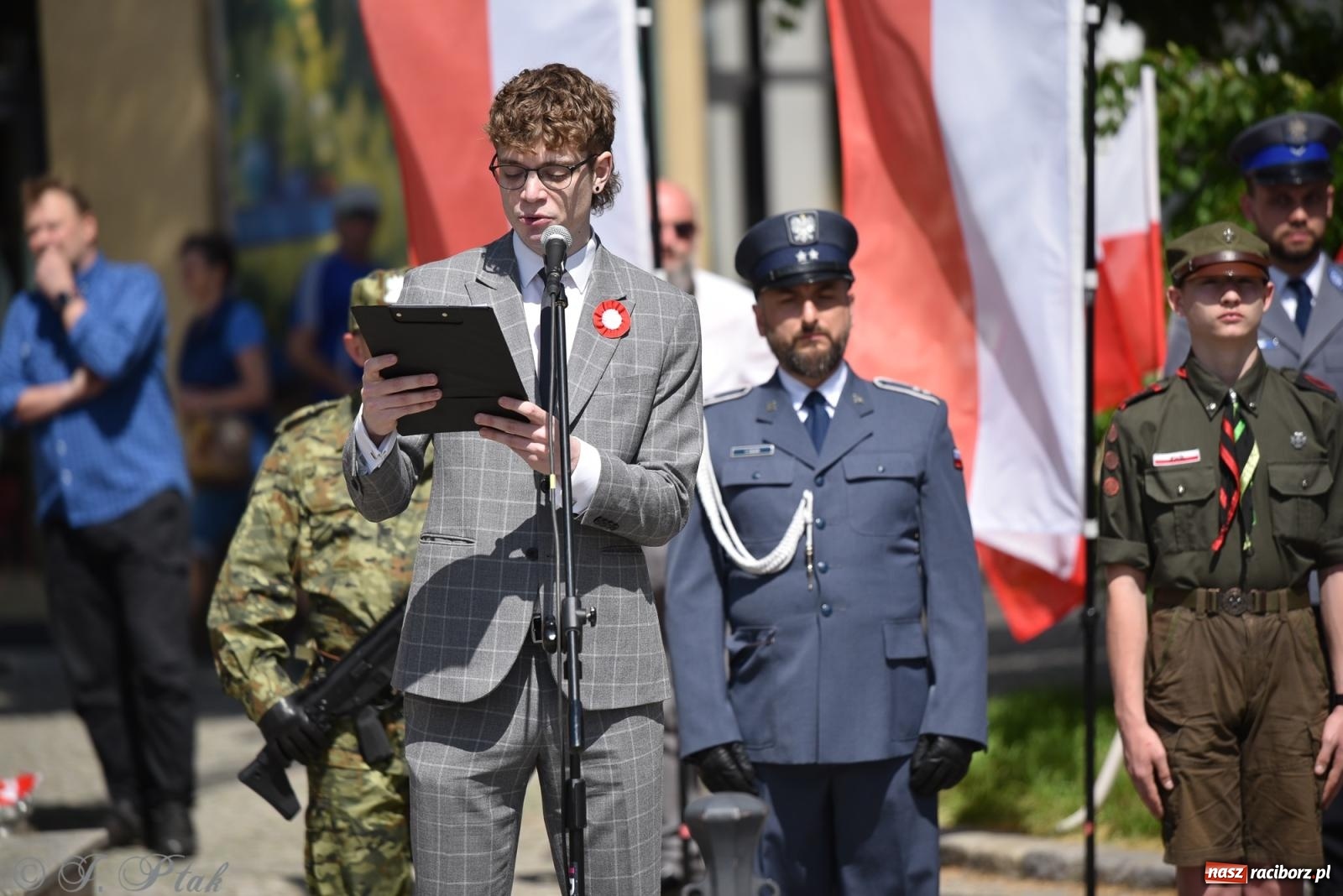 Zdjęcie w galerii na portalu naszraciborz.pl: Radosna patriotyczna majówka w Raciborzu [FOTO i WIDEO] wiadomości z regionu
