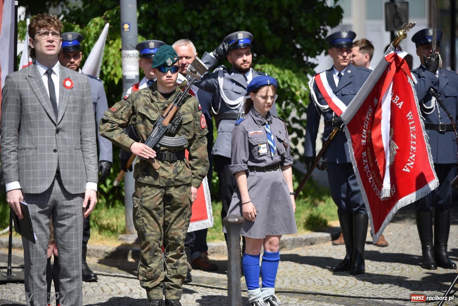 Zdjęcie w galerii na portalu naszraciborz.pl: Radosna patriotyczna majówka w Raciborzu [FOTO i WIDEO] wiadomości z regionu