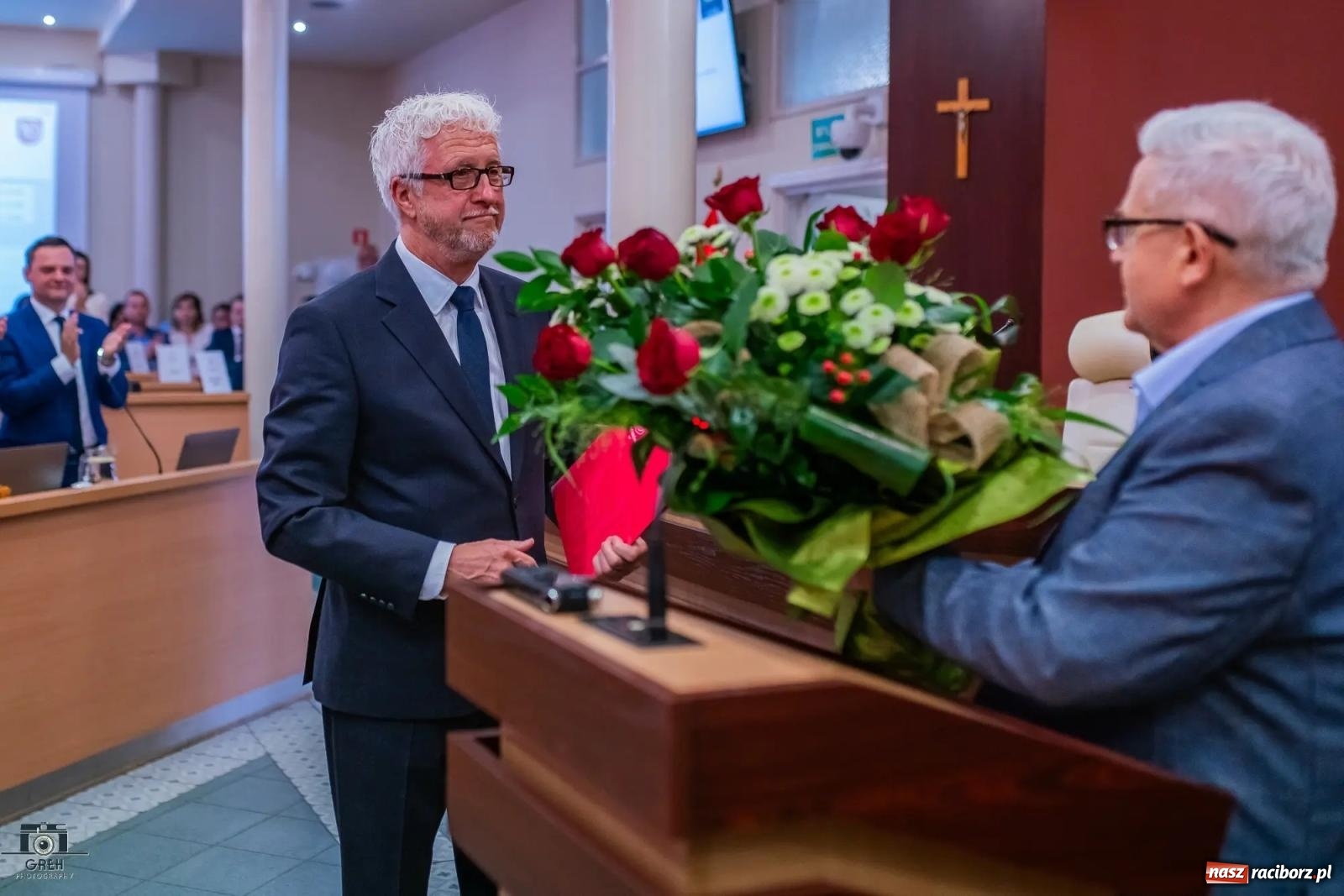 Zdjęcie w galerii na portalu naszraciborz.pl: Justyna Święty-Ersetic złożyła ślubowanie, Mirosław Lenk szefem rady. Rządząca większość podzieliła komisje wiadomości z regionu