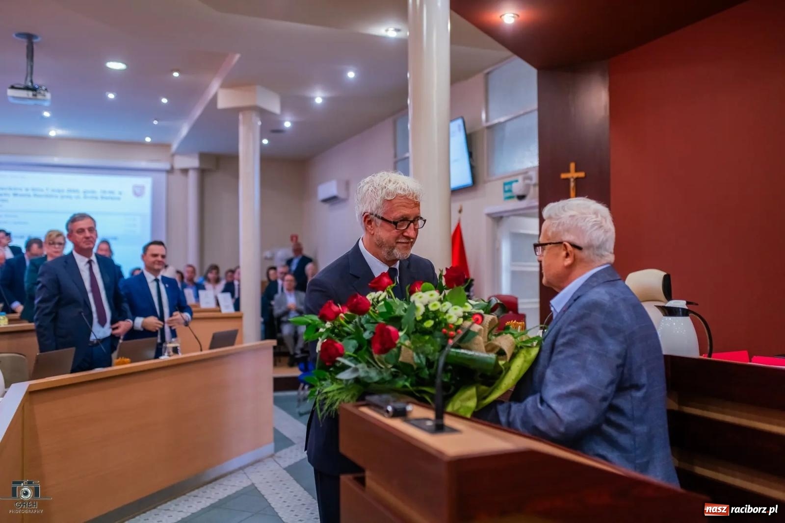 Zdjęcie w galerii na portalu naszraciborz.pl: Justyna Święty-Ersetic złożyła ślubowanie, Mirosław Lenk szefem rady. Rządząca większość podzieliła komisje wiadomości z regionu