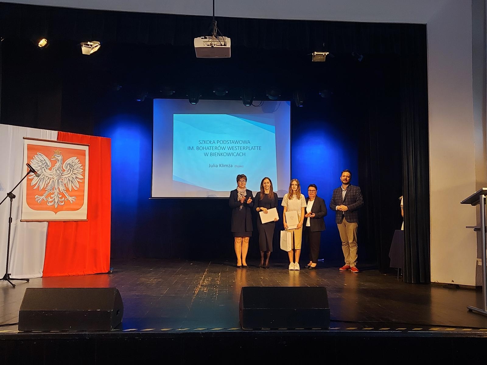 Zdjęcie w galerii na portalu naszraciborz.pl: Sukces Julii Klimży ze szkoły w Bieńkowicach wiadomości z regionu