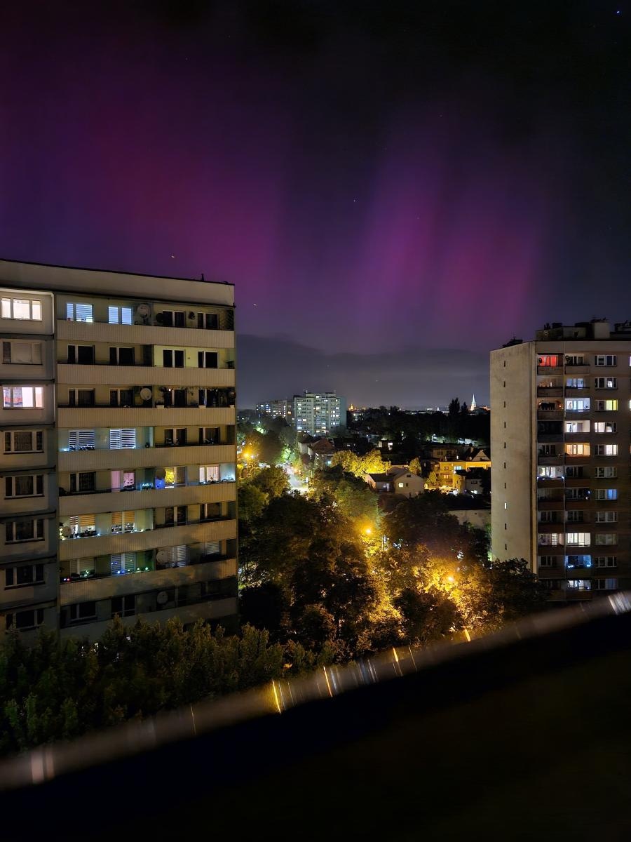 Zdjęcie w galerii na portalu naszraciborz.pl: Zorza polarna nad Raciborzem. O tej nocy będziemy mówić latami [FOTO] wiadomości z regionu