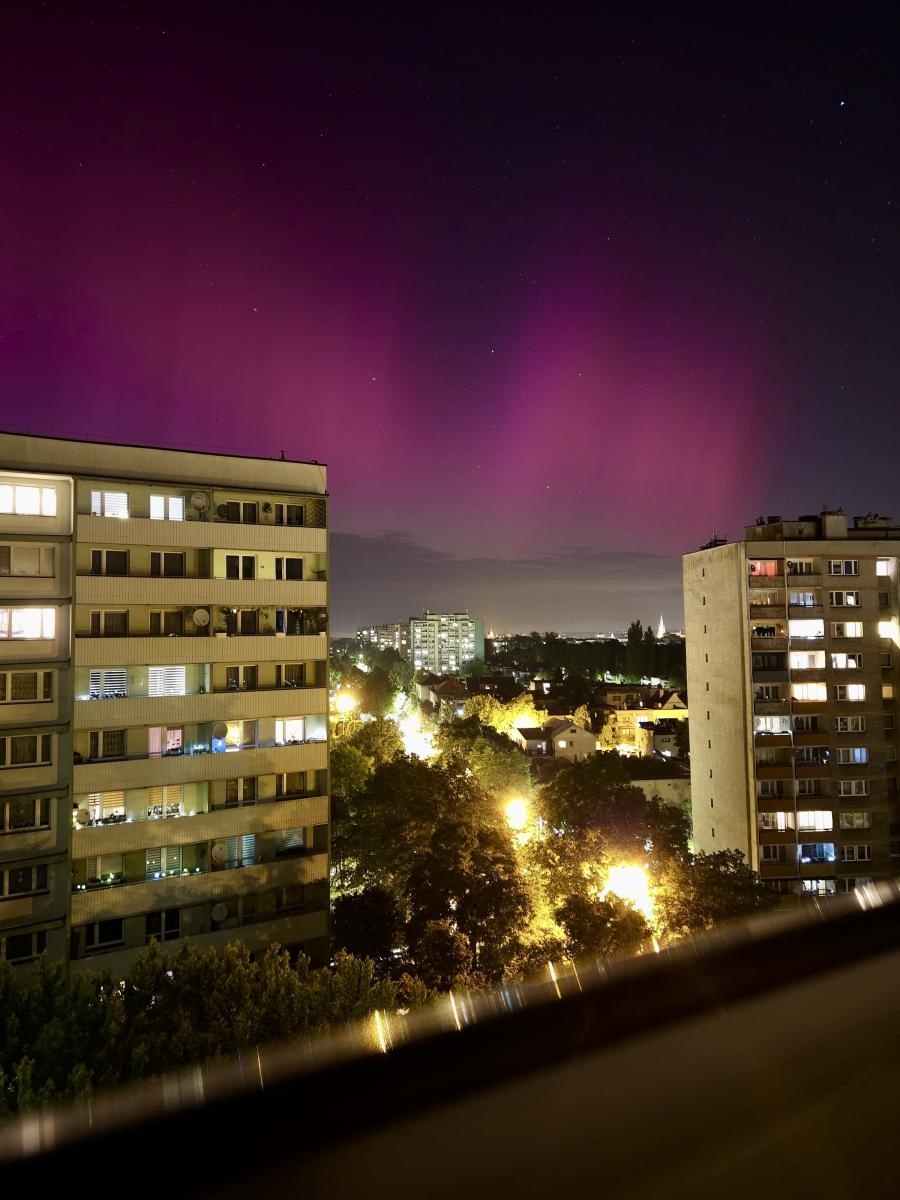 Zdjęcie w galerii na portalu naszraciborz.pl: Zorza polarna nad Raciborzem. O tej nocy będziemy mówić latami [FOTO] wiadomości z regionu
