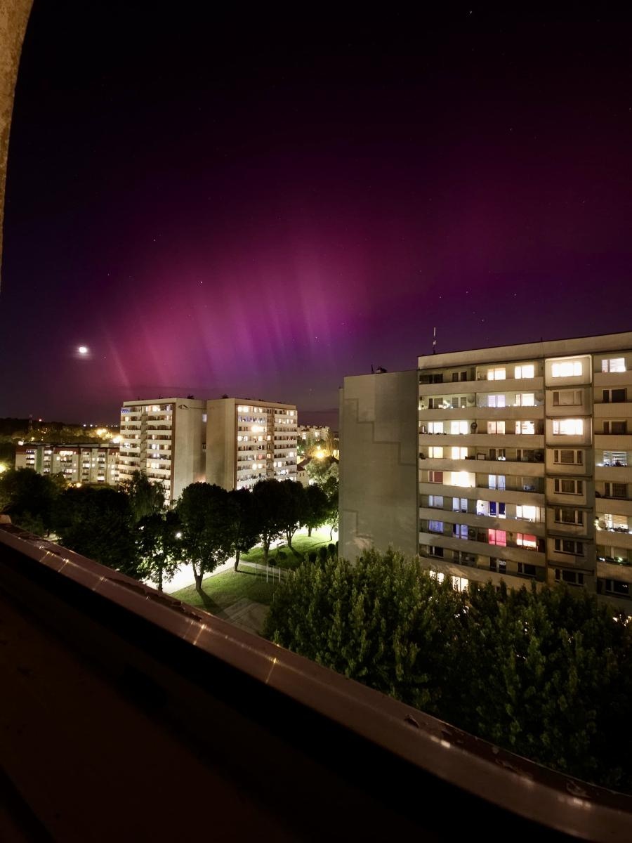 Zdjęcie w galerii na portalu naszraciborz.pl: Zorza polarna nad Raciborzem. O tej nocy będziemy mówić latami [FOTO] wiadomości z regionu