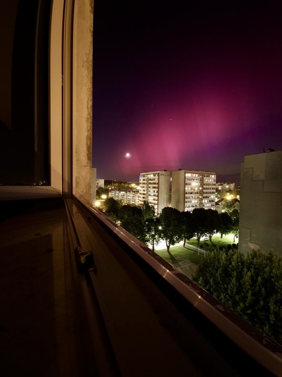 Zdjęcie w galerii na portalu naszraciborz.pl: Zorza polarna nad Raciborzem. O tej nocy będziemy mówić latami [FOTO] wiadomości z regionu