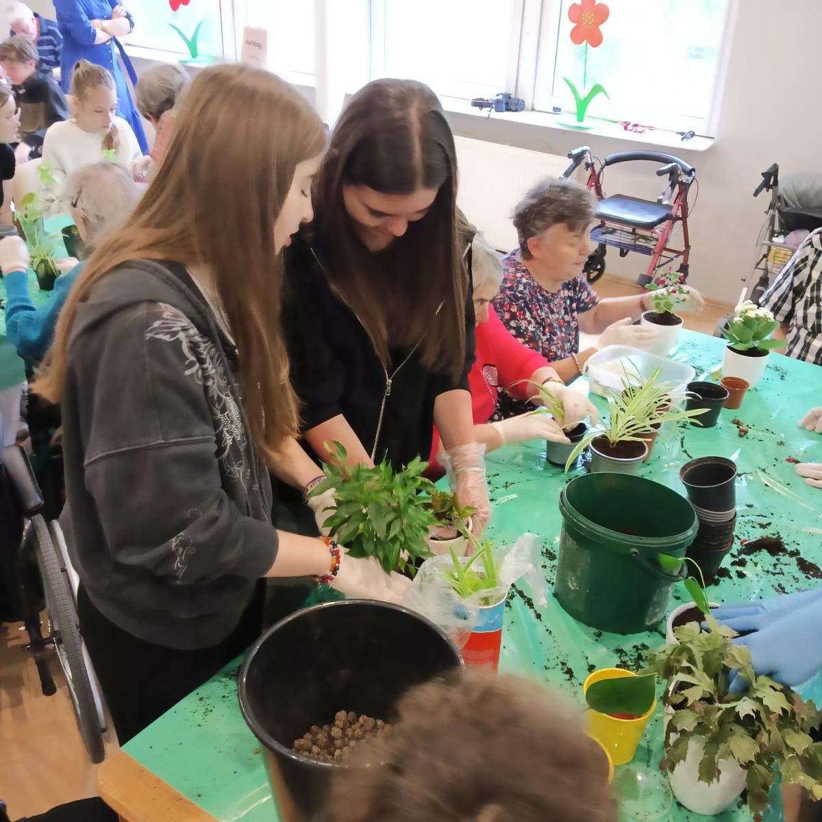 Zdjęcie w galerii na portalu naszraciborz.pl: Uczniowie Piętnastki na Warsztatach Sadzenia Kwiatów w Złotej Jesieni wiadomości z regionu