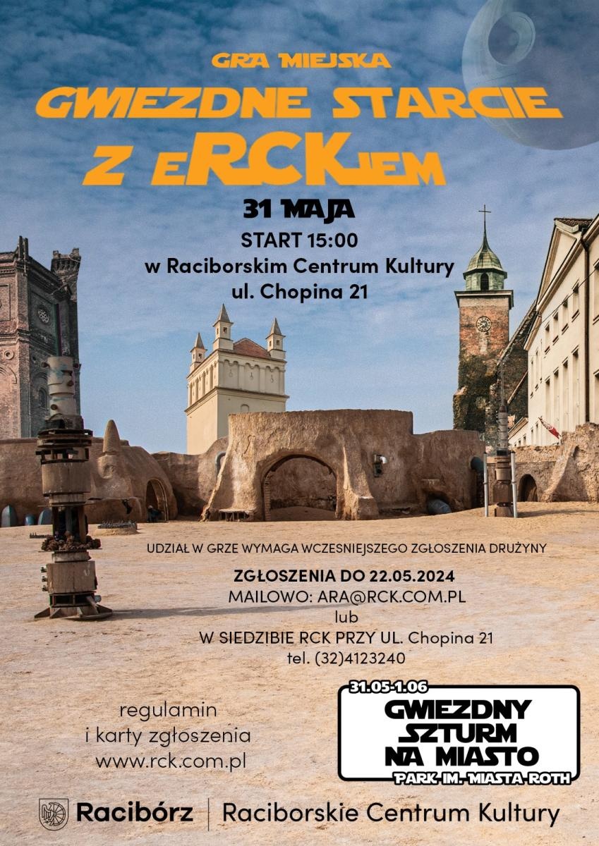 Zdjęcie w galerii na portalu naszraciborz.pl: Gwiezdne Starcie z eRCKiem- Gra Miejska w stylu Gwiezdnych Wojen! Zapisy do 22 maja! wiadomości z regionu