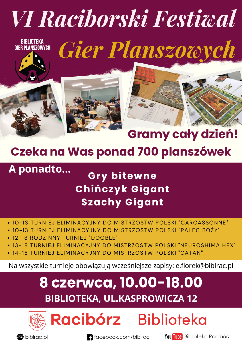 Zdjęcie w galerii na portalu naszraciborz.pl: Dni Raciborza: VI Raciborski Festiwal Gier Planszowych wiadomości z regionu