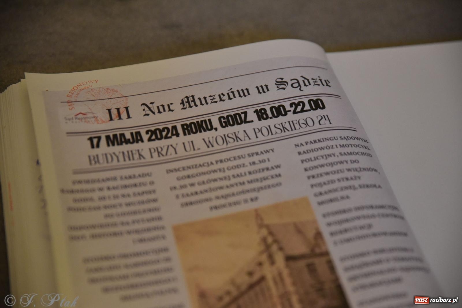 Zdjęcie w galerii na portalu naszraciborz.pl: Sprawa Rity Gorgonowej na wokandzie, czyli III Noc Muzeów w raciborskim sądzie wiadomości z regionu