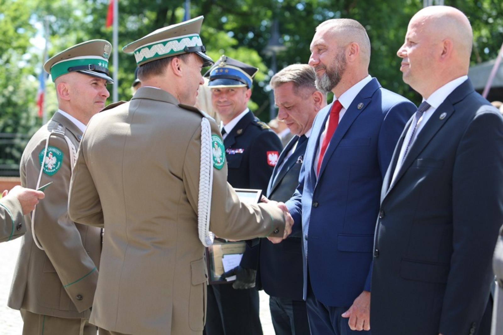 Zdjęcie w galerii na portalu naszraciborz.pl: Obchody 33. rocznicy powstania Straży Granicznej w ŚlOSG na bis! wiadomości z regionu