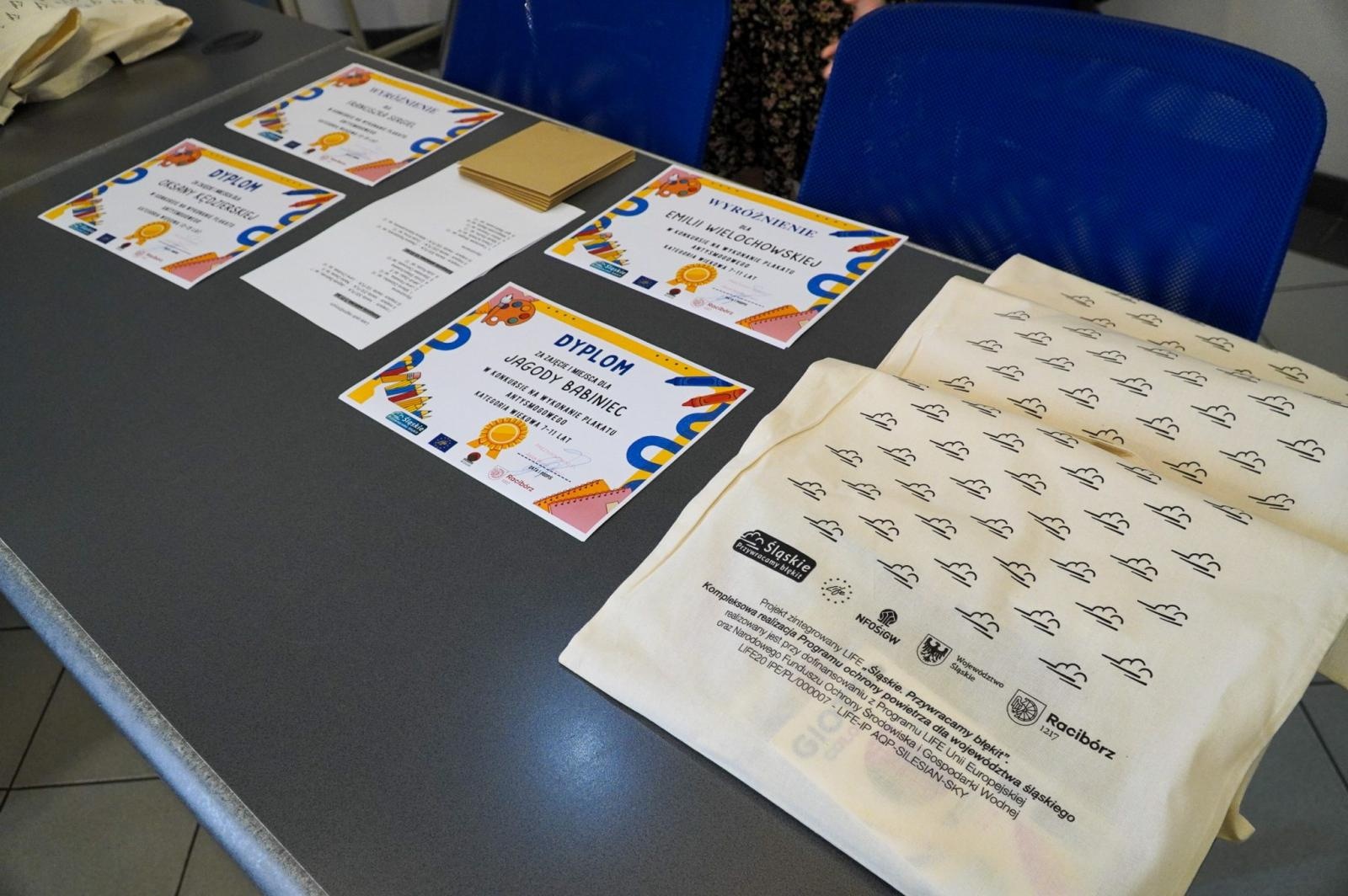 Zdjęcie w galerii na portalu naszraciborz.pl: Nagrodzono najlepsze prace w konkursie na wykonanie plakatu antysmogowego wiadomości z regionu