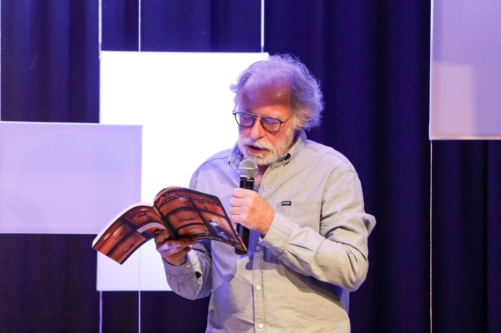 Zdjęcie w galerii na portalu naszraciborz.pl: Józef Maria Ruszar gościem Almanachu Prowincjonalnego wiadomości z regionu