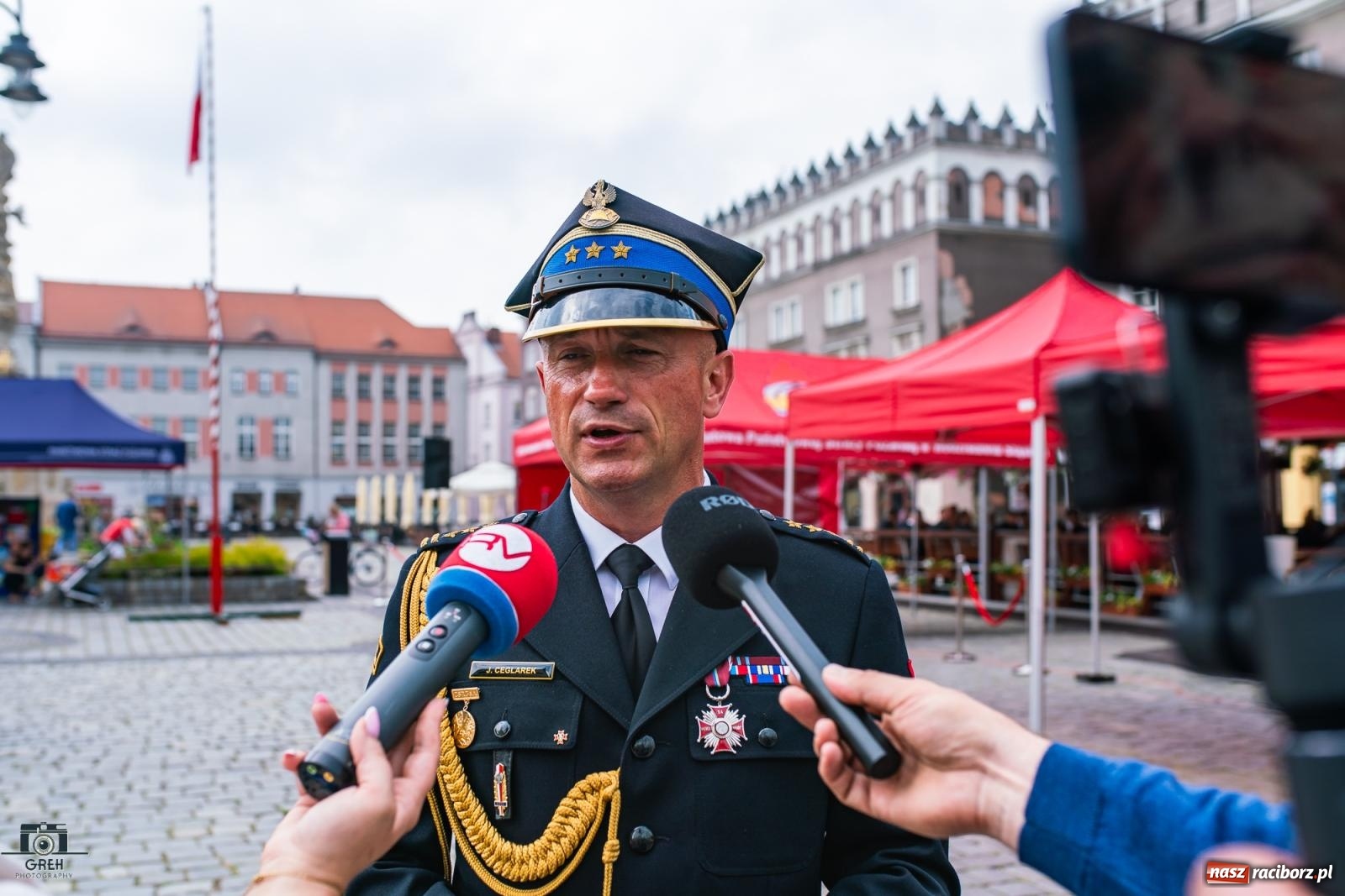 Zdjęcie w galerii na portalu naszraciborz.pl: Strażackie święto na raciborskim Rynku [FOTO i WIDEO] wiadomości z regionu