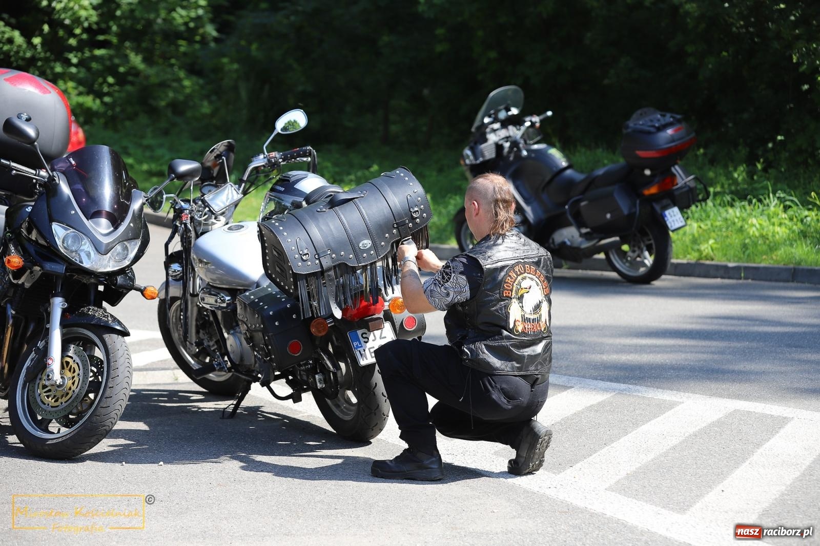 Zdjęcie w galerii na portalu naszraciborz.pl: Wojowie na jednośladach, czyli I Spotkanie Motocyklowe w Raciborskim Grodzie wiadomości z regionu