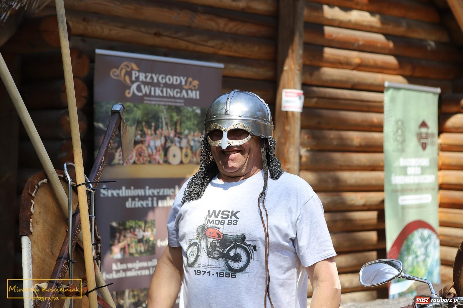 Zdjęcie w galerii na portalu naszraciborz.pl: Wojowie na jednośladach, czyli I Spotkanie Motocyklowe w Raciborskim Grodzie wiadomości z regionu