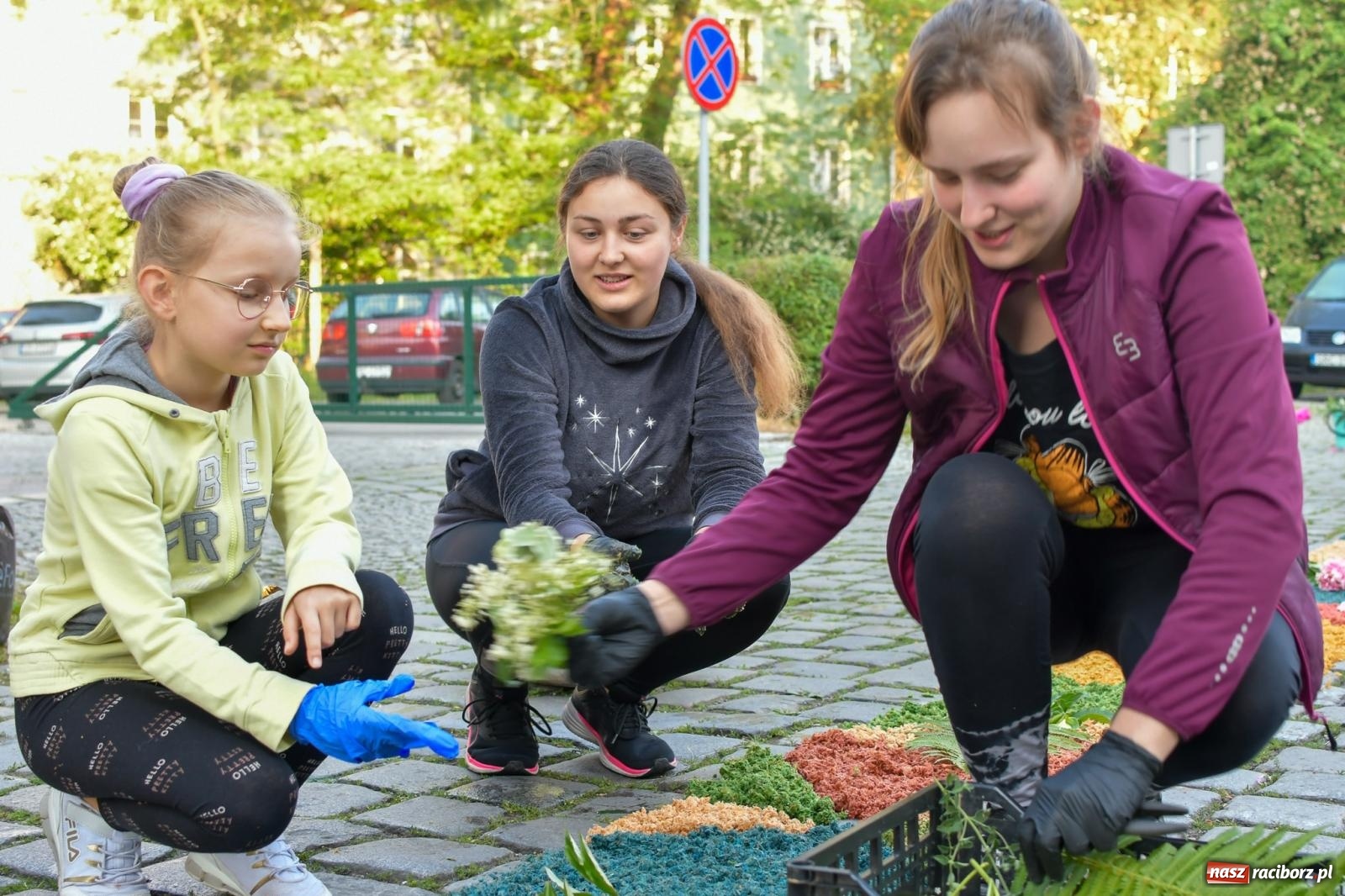 Zdjęcie w galerii na portalu naszraciborz.pl: Śródmieście, Ostróg i Płonia. Wierni od rana stroili ulice [FOTO i WIDEO] wiadomości z regionu