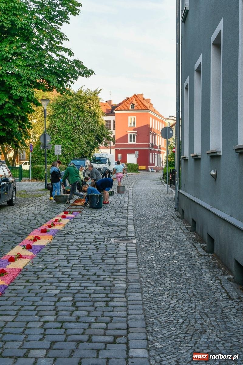 Zdjęcie w galerii na portalu naszraciborz.pl: Śródmieście, Ostróg i Płonia. Wierni od rana stroili ulice [FOTO i WIDEO] wiadomości z regionu
