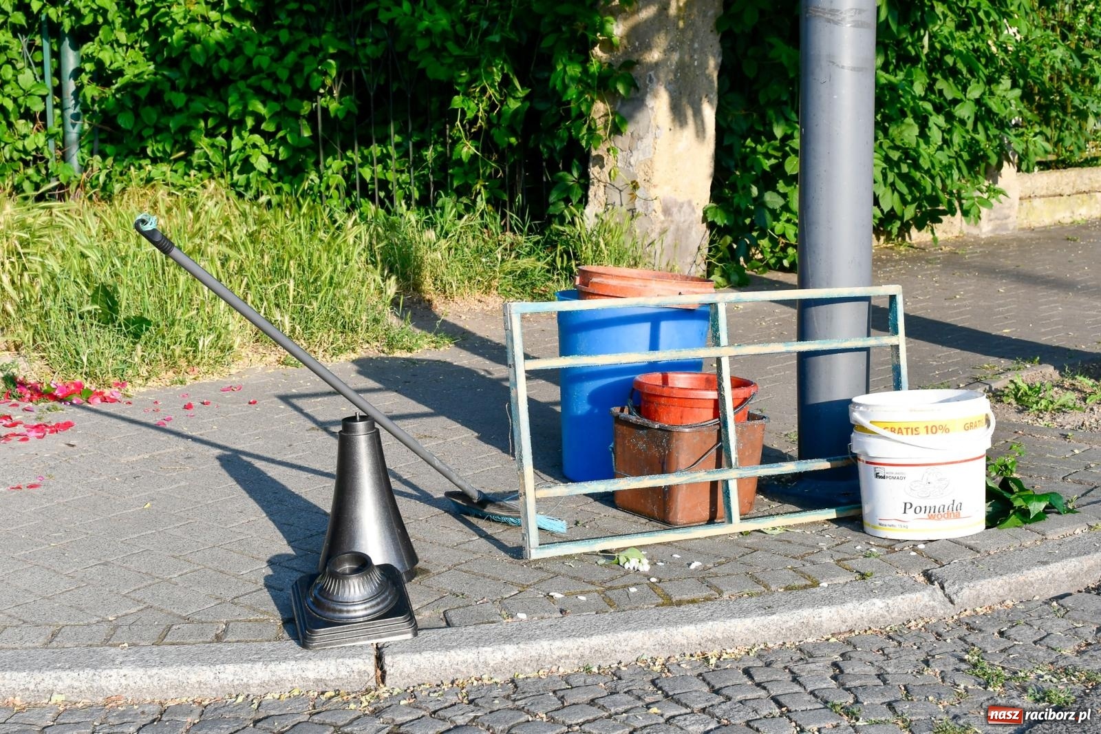 Zdjęcie w galerii na portalu naszraciborz.pl: Śródmieście, Ostróg i Płonia. Wierni od rana stroili ulice [FOTO i WIDEO] wiadomości z regionu