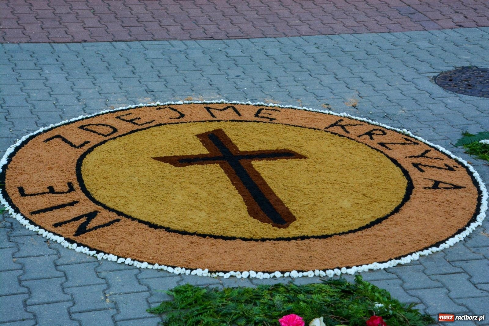 Zdjęcie w galerii na portalu naszraciborz.pl: W Brzeziu na Boże Ciało powstają prawdziwe dzieła sztuki [FOTO i WIDEO] wiadomości z regionu