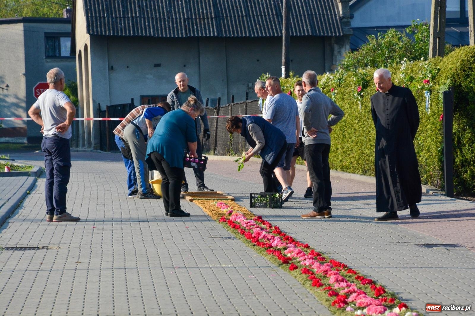 Zdjęcie w galerii na portalu naszraciborz.pl: W Brzeziu na Boże Ciało powstają prawdziwe dzieła sztuki [FOTO i WIDEO] wiadomości z regionu