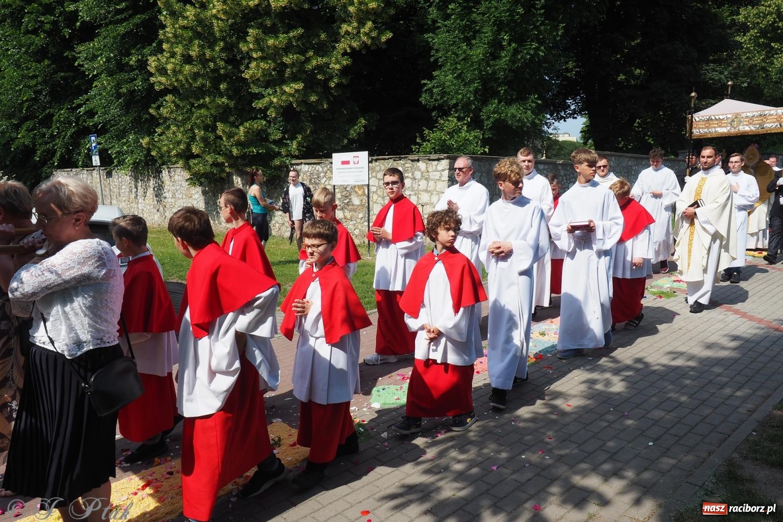 Zdjęcie w galerii na portalu naszraciborz.pl: Z Maryją przez osiedla i łąki. Boże Ciało w parafii Matki Bożej [FOTO i WIDEO] wiadomości z regionu