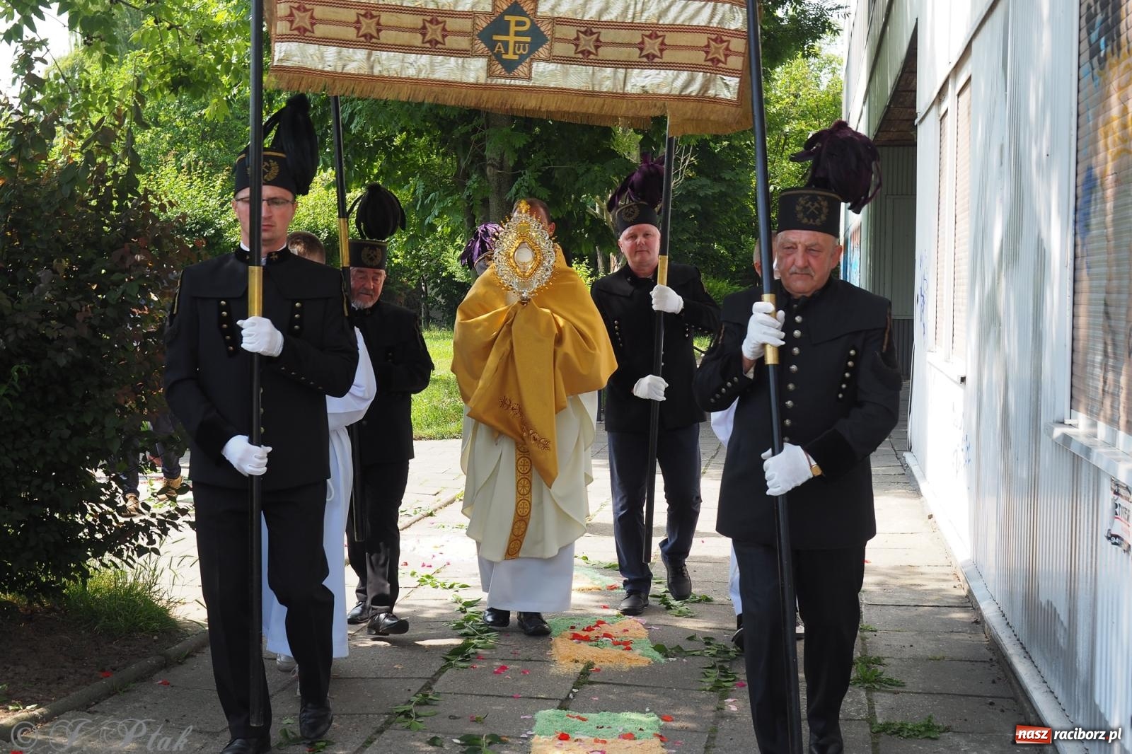 Zdjęcie w galerii na portalu naszraciborz.pl: Z Maryją przez osiedla i łąki. Boże Ciało w parafii Matki Bożej [FOTO i WIDEO] wiadomości z regionu