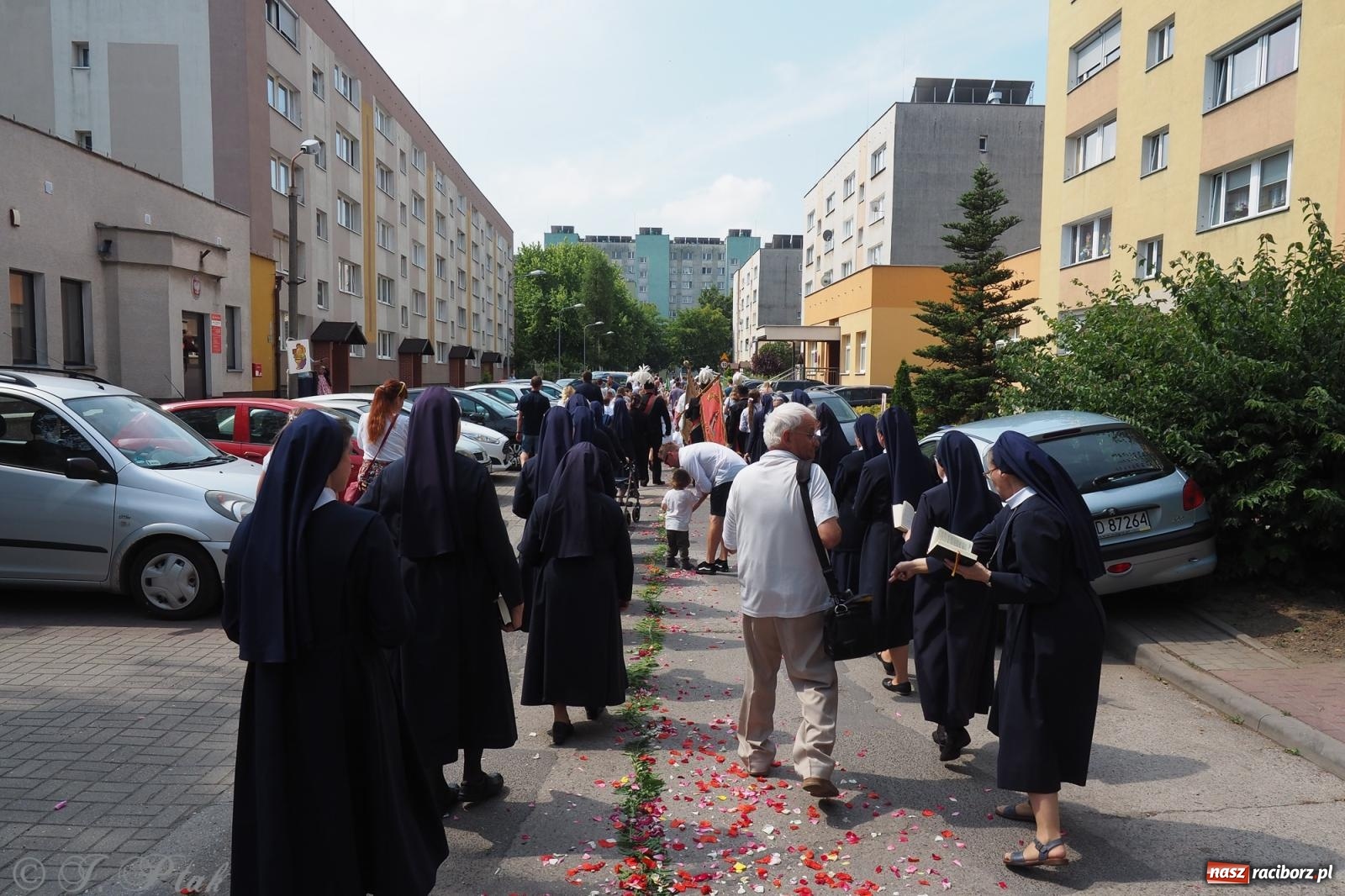 Zdjęcie w galerii na portalu naszraciborz.pl: Z Maryją przez osiedla i łąki. Boże Ciało w parafii Matki Bożej [FOTO i WIDEO] wiadomości z regionu