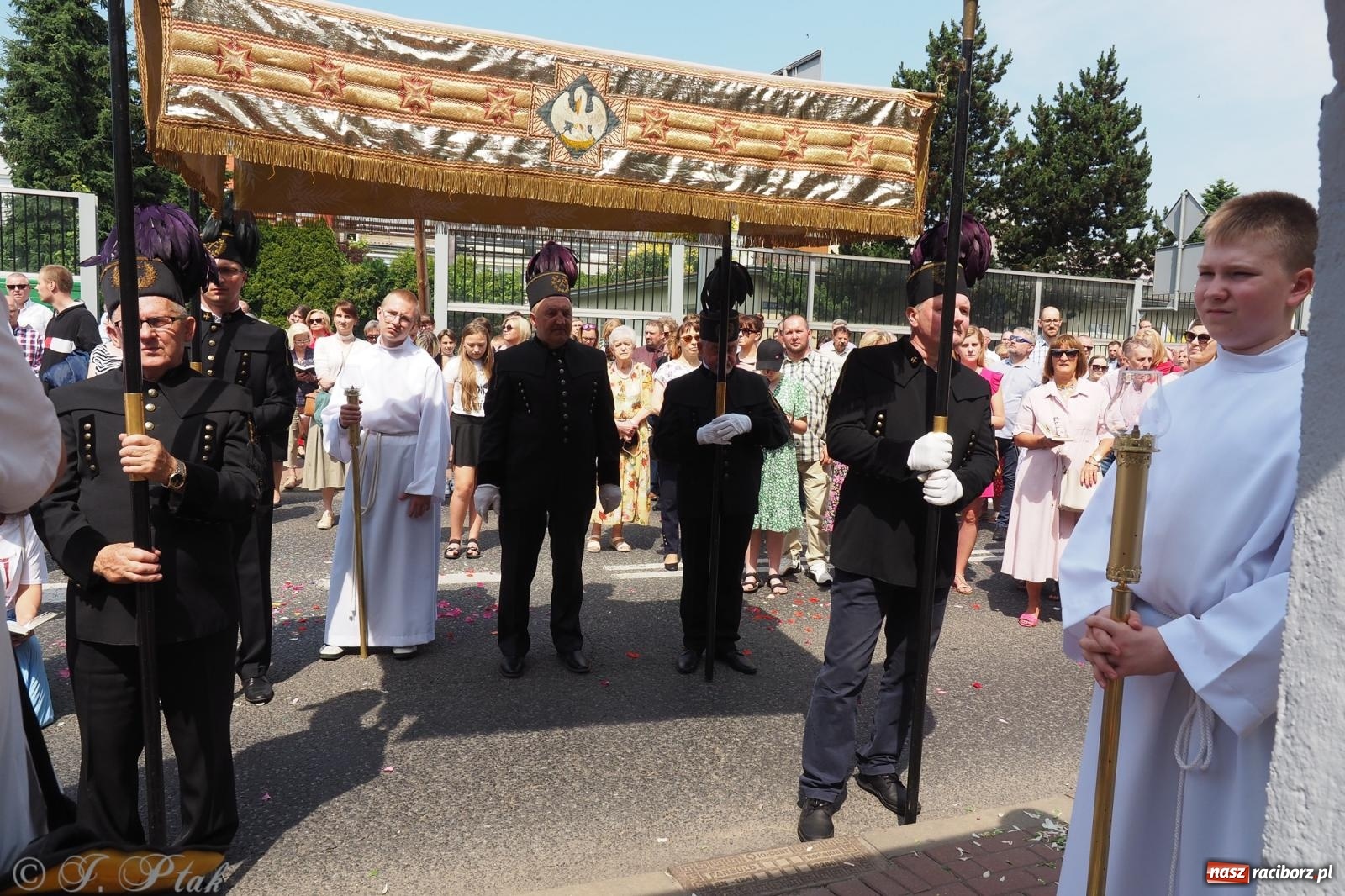 Zdjęcie w galerii na portalu naszraciborz.pl: Z Maryją przez osiedla i łąki. Boże Ciało w parafii Matki Bożej [FOTO i WIDEO] wiadomości z regionu