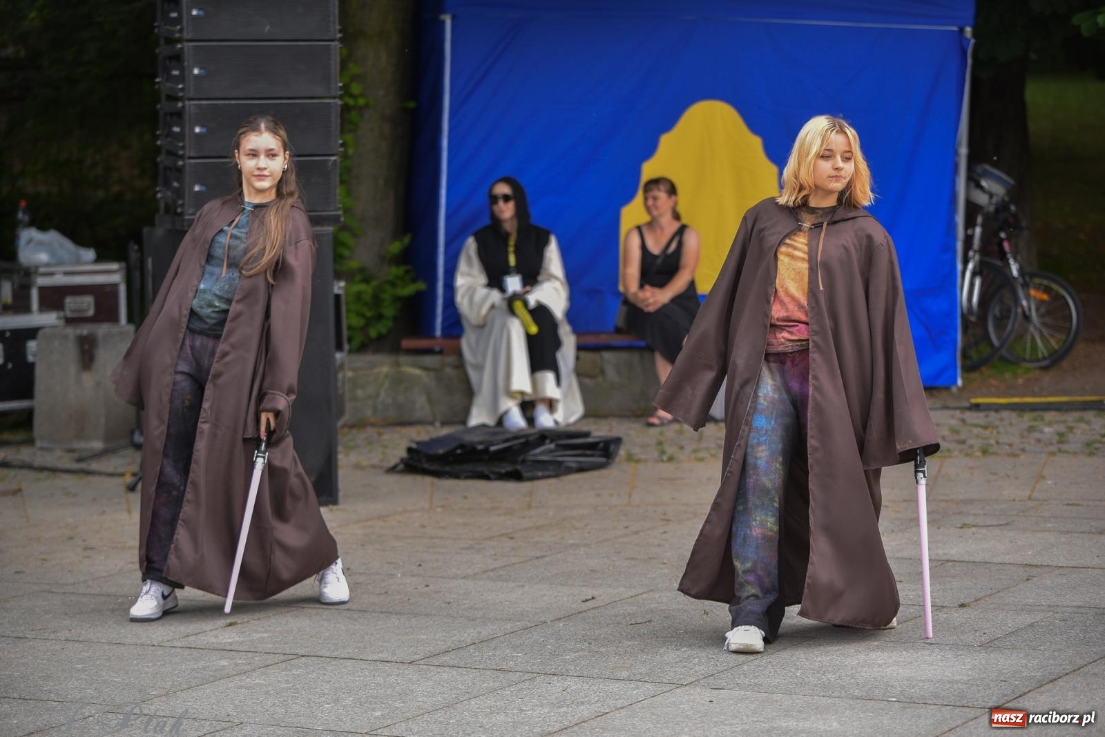 Zdjęcie w galerii na portalu naszraciborz.pl: Mikser, Skaza i świetlne miecze w parku im. Miasta Roth [FOTO i WIDEO] wiadomości z regionu