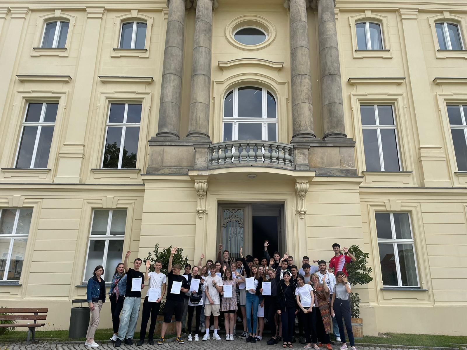 Zdjęcie w galerii na portalu naszraciborz.pl: Uczniowie Ekonomika w polsko-niemieckim projekcie wiadomości z regionu