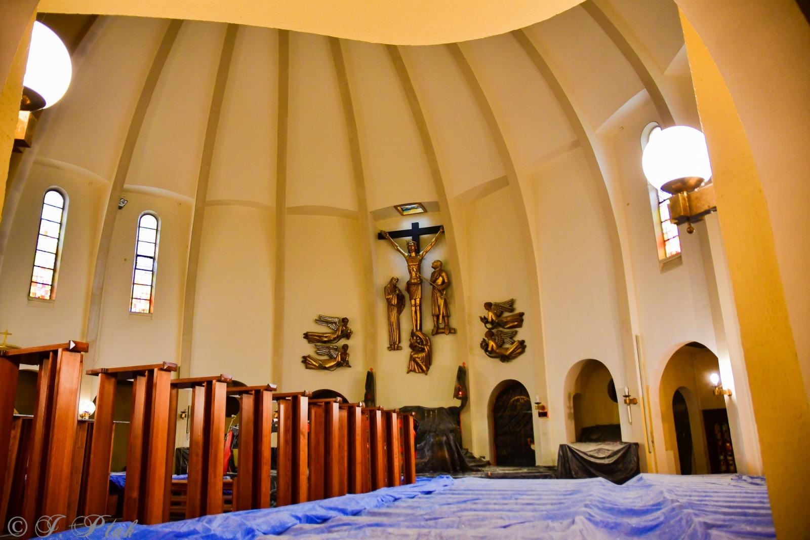 Zdjęcie w galerii na portalu naszraciborz.pl: Rozpoczęło się malowanie kościoła NSPJ [FOTO] wiadomości z regionu