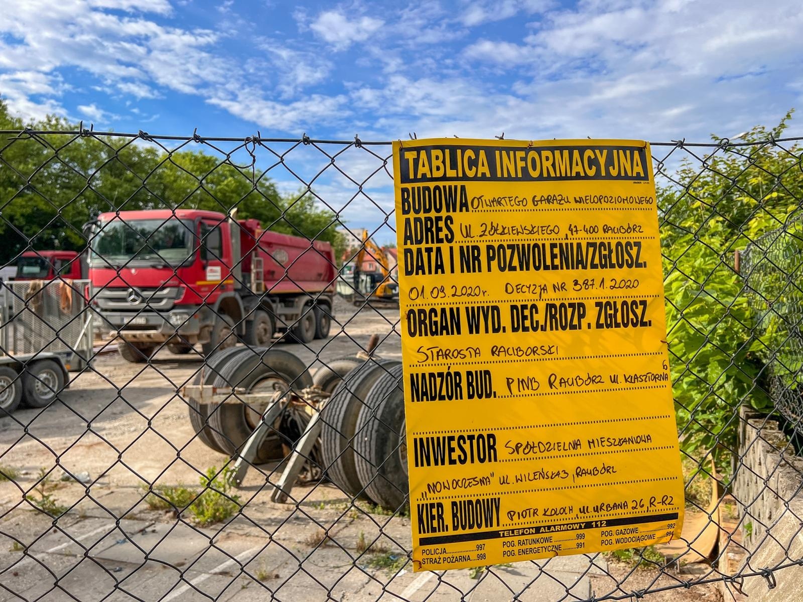 Zdjęcie w galerii na portalu naszraciborz.pl: Ruszyła budowa pierwszego parkingu wielopoziomowego w Raciborzu [FOTO] wiadomości z regionu