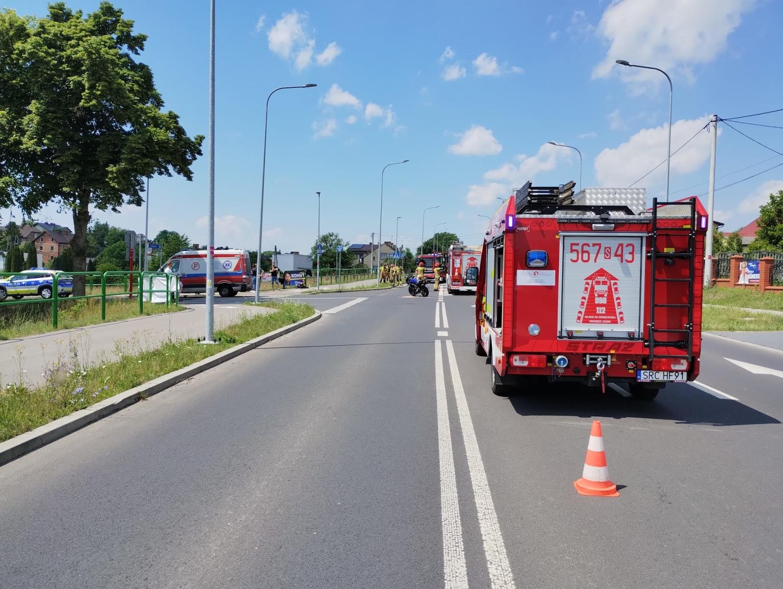 Zdjęcie w galerii na portalu naszraciborz.pl: Opel uderzył w motocykl na Rybnickiej w Rzuchowie wiadomości z regionu