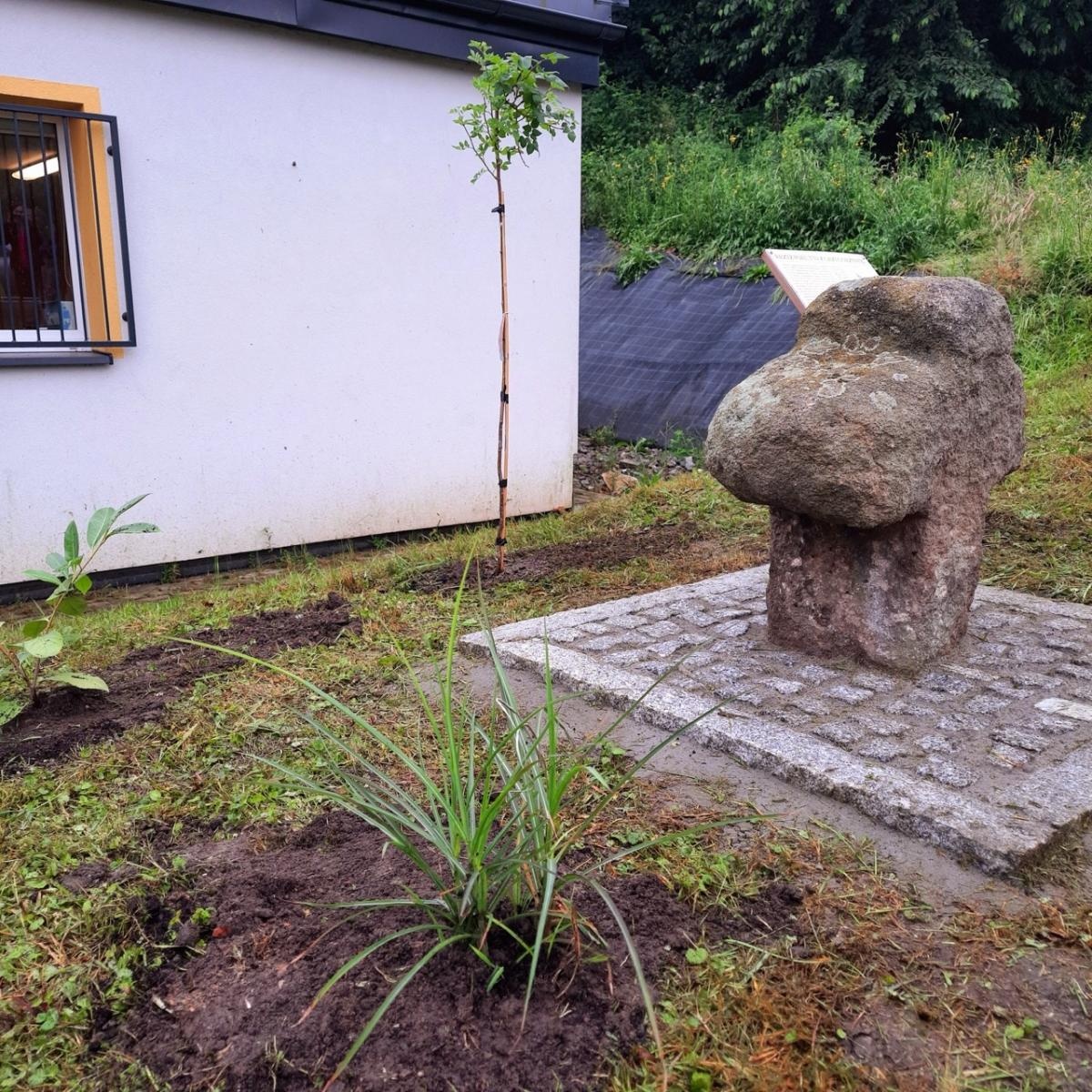 Zdjęcie w galerii na portalu naszraciborz.pl: Krzyż pokutny z Grzegorzowic już w nowym miejscu wiadomości z regionu