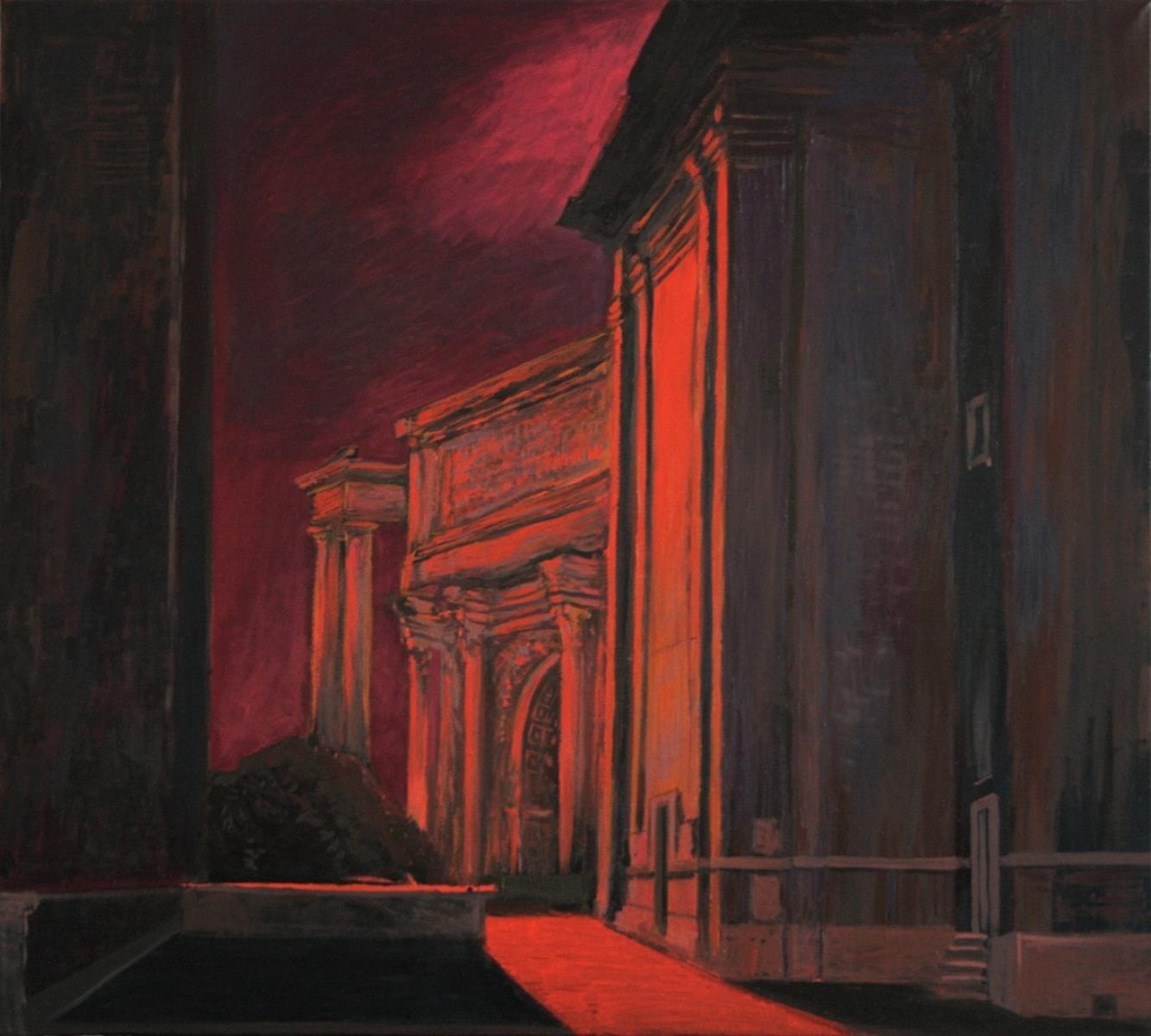 Zdjęcie w galerii na portalu naszraciborz.pl: Zachód Słońca nad Forum Romanum - Adam Rokowski [ZAPROSZENIE] wiadomości z regionu