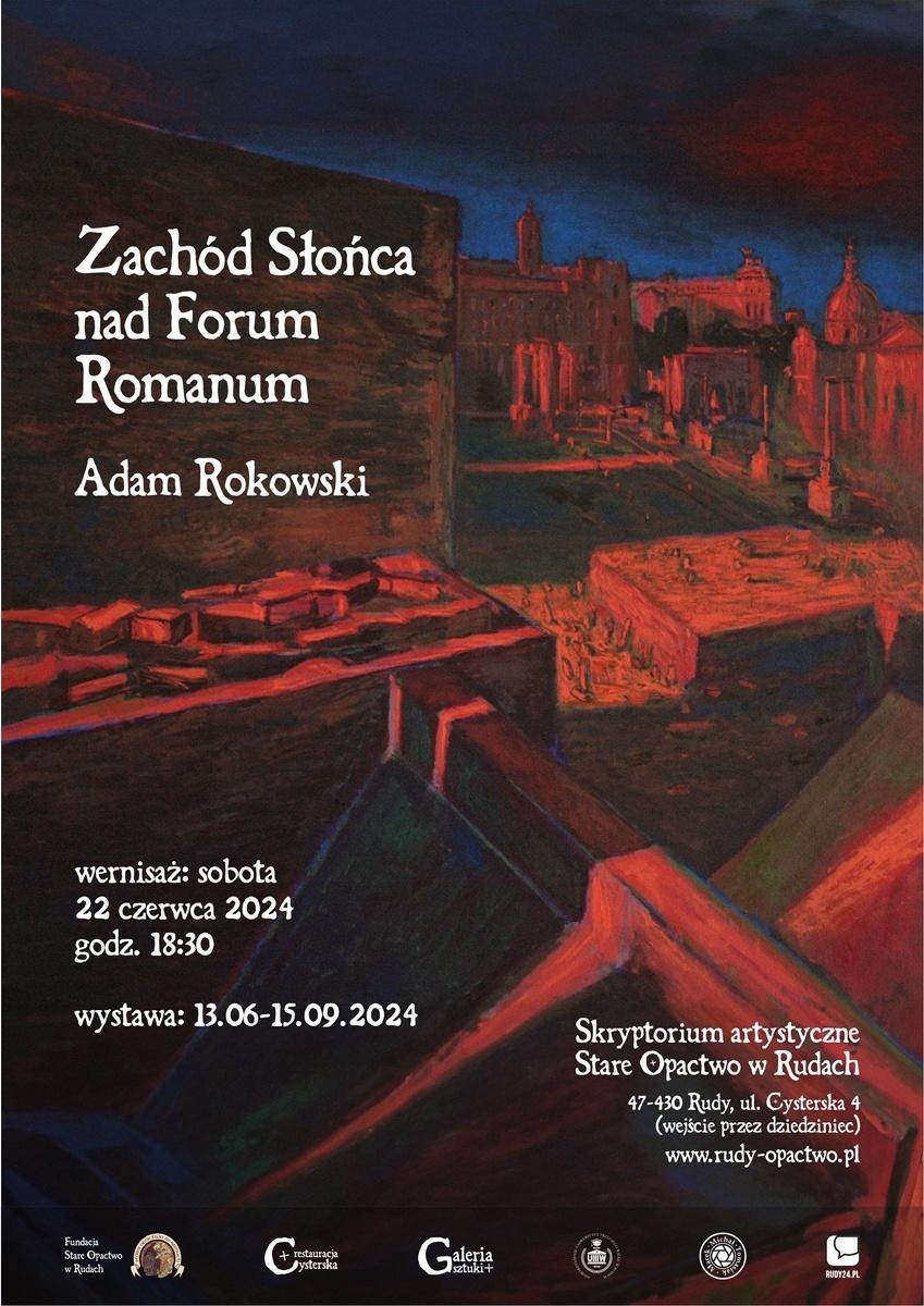 Zdjęcie w galerii na portalu naszraciborz.pl: Zachód Słońca nad Forum Romanum - Adam Rokowski [ZAPROSZENIE] wiadomości z regionu