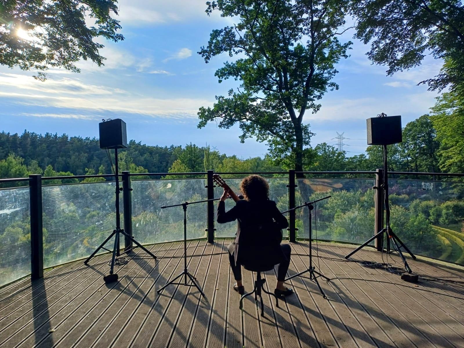 Zdjęcie w galerii na portalu naszraciborz.pl: Dźwięki harfy i gitary wypełniły Zaczarowany Ogród wiadomości z regionu