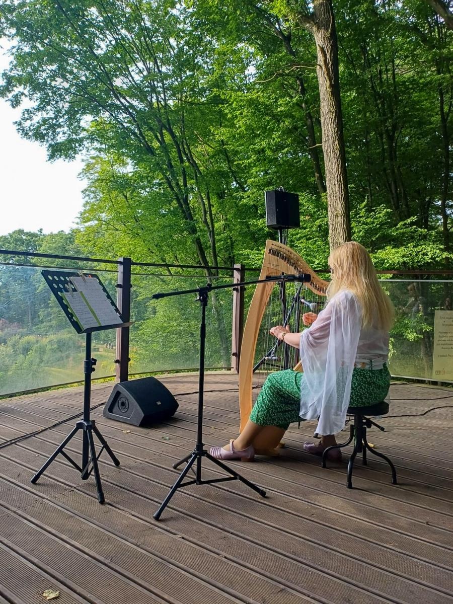 Zdjęcie w galerii na portalu naszraciborz.pl: Dźwięki harfy i gitary wypełniły Zaczarowany Ogród wiadomości z regionu