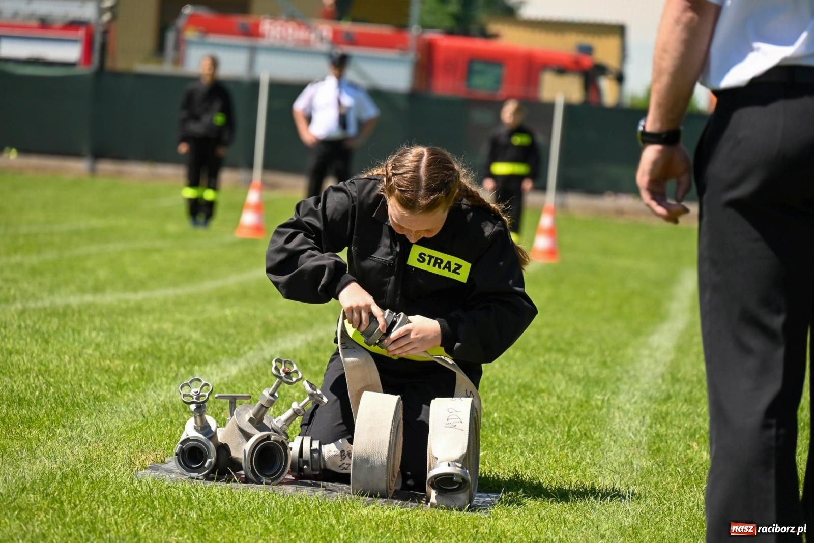Zdjęcie w galerii na portalu naszraciborz.pl: Cała pula dla Roszkowa. Gminne zawody sportowo-pożarnicze w Krzyżanowicach wiadomości z regionu
