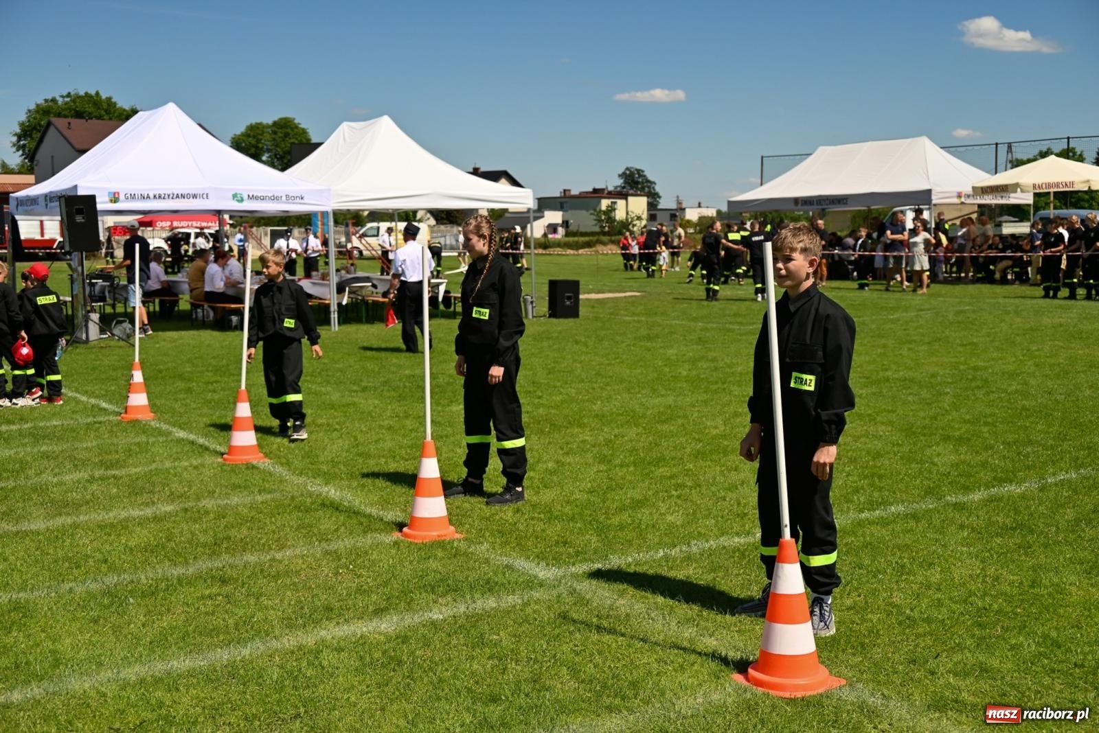 Zdjęcie w galerii na portalu naszraciborz.pl: Cała pula dla Roszkowa. Gminne zawody sportowo-pożarnicze w Krzyżanowicach wiadomości z regionu